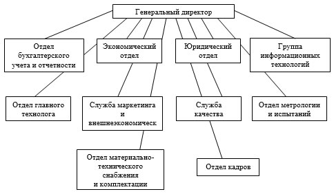 Организационная структура ПАО